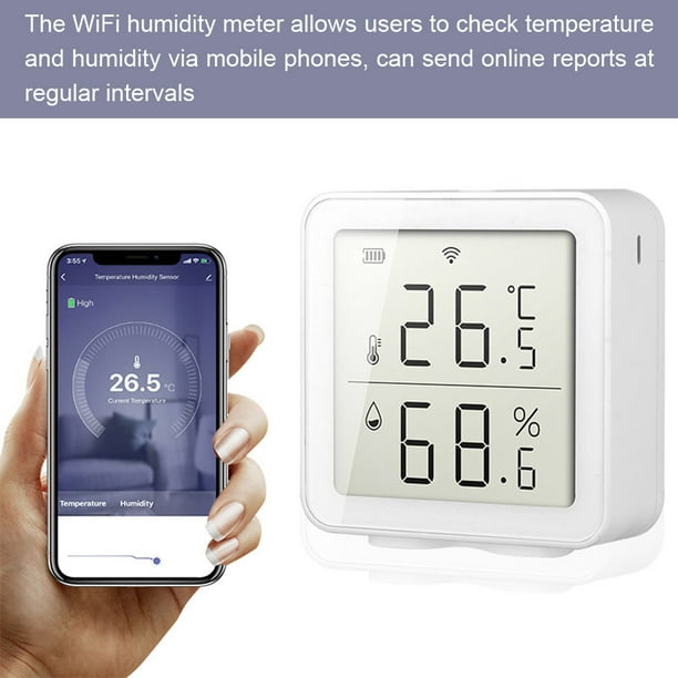 Digital Temperature Humidity Sensor Thermometer LCD Hygrometer WIFI Smart Home* 